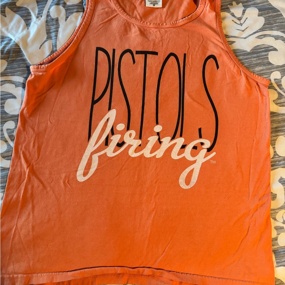 Comfort Colors Soft Orange Crew Neck Tee Oklahoma State Cowboys OSU